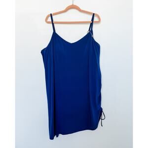 Magicsuit Swim Dress Womens Plus 24W Blue Adjustable Ruched Summer Beach Coastal